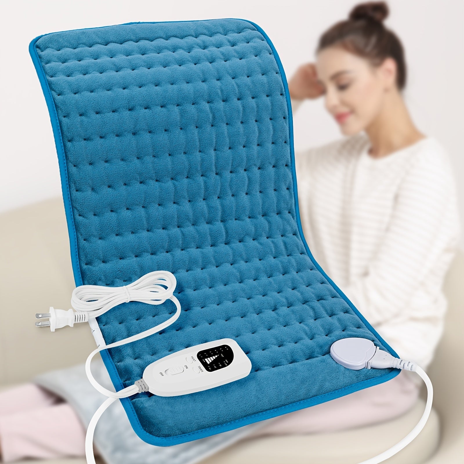 Extra Large Electric Heating Pad, Fast Heating for Back, Neck & Shoulders - Homvista