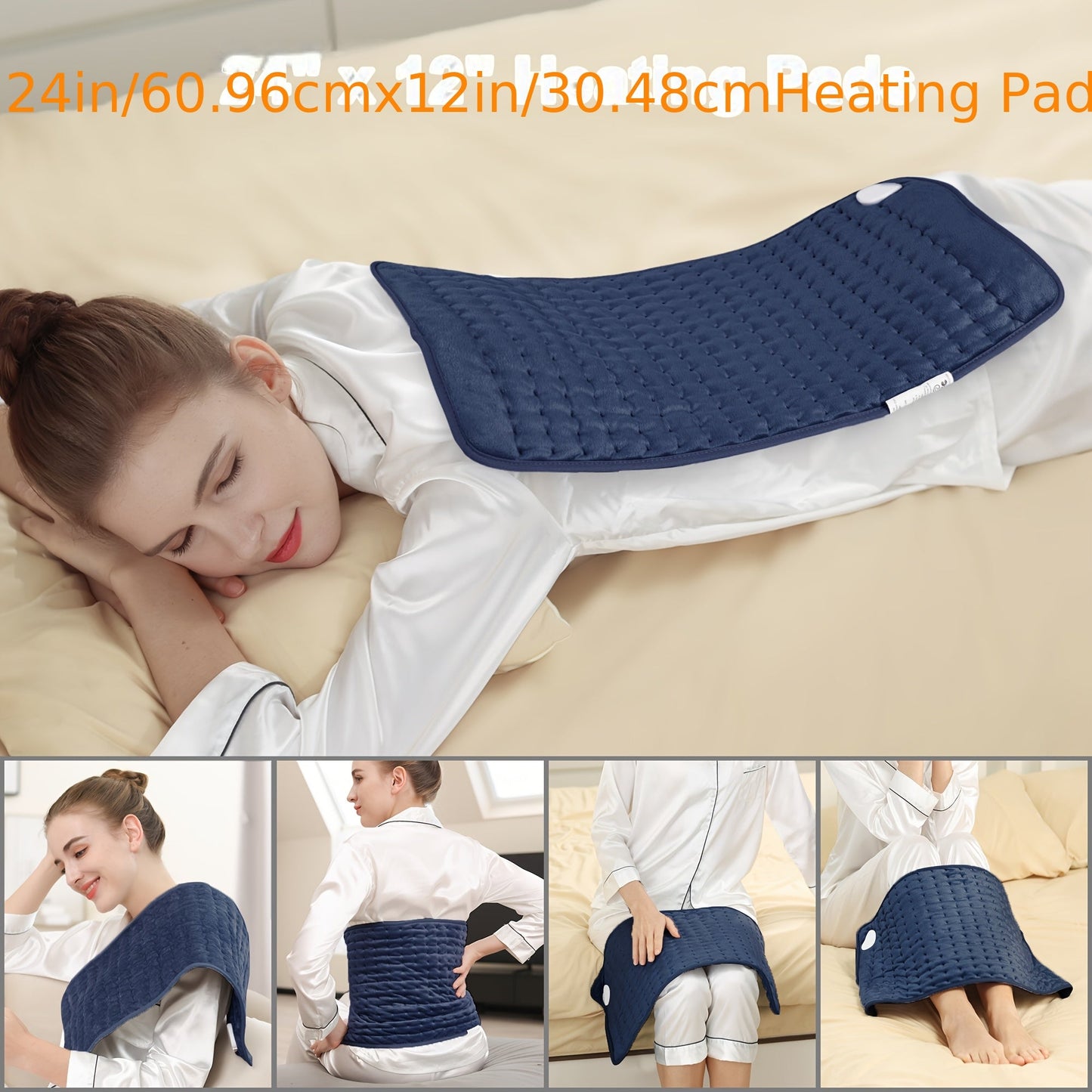 Extra Large Electric Heating Pad, Fast Heating for Back, Neck & Shoulders - Homvista