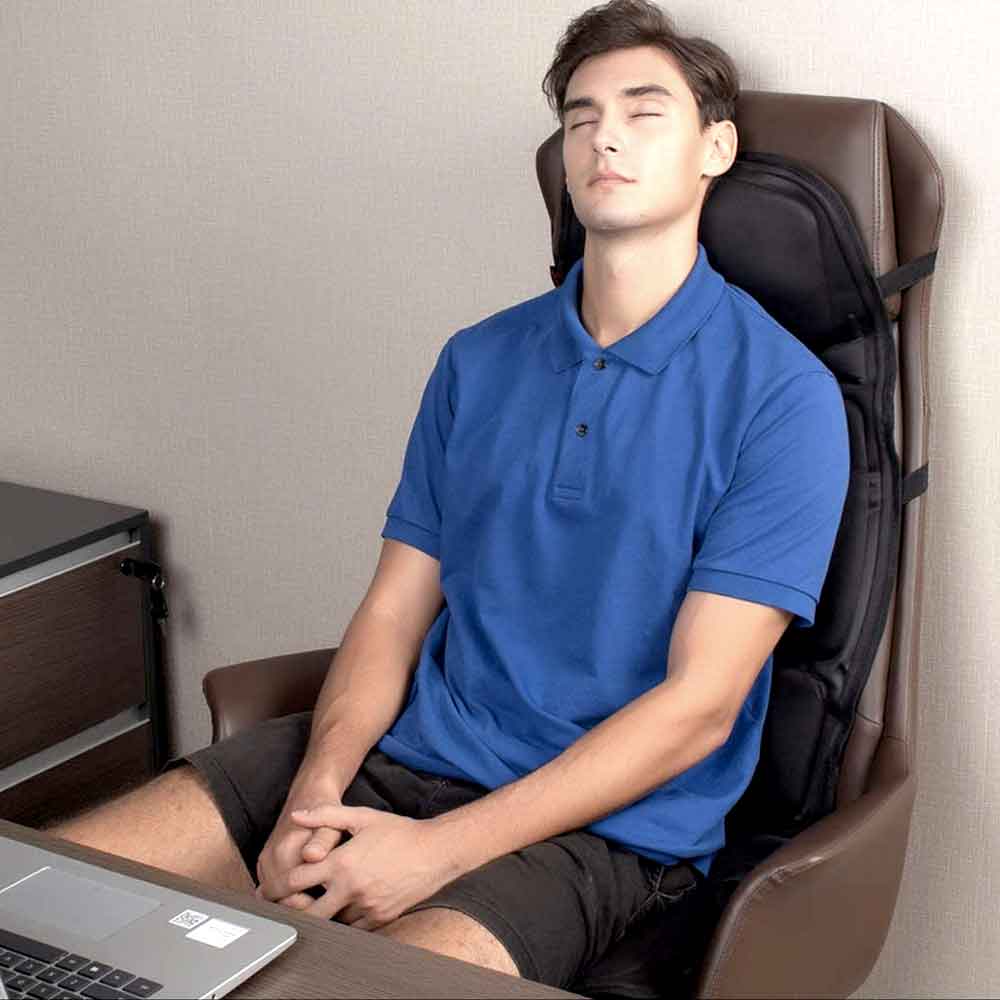 Fashionable Massage Chair Cushion With Heated Neck Pillow - Homvista