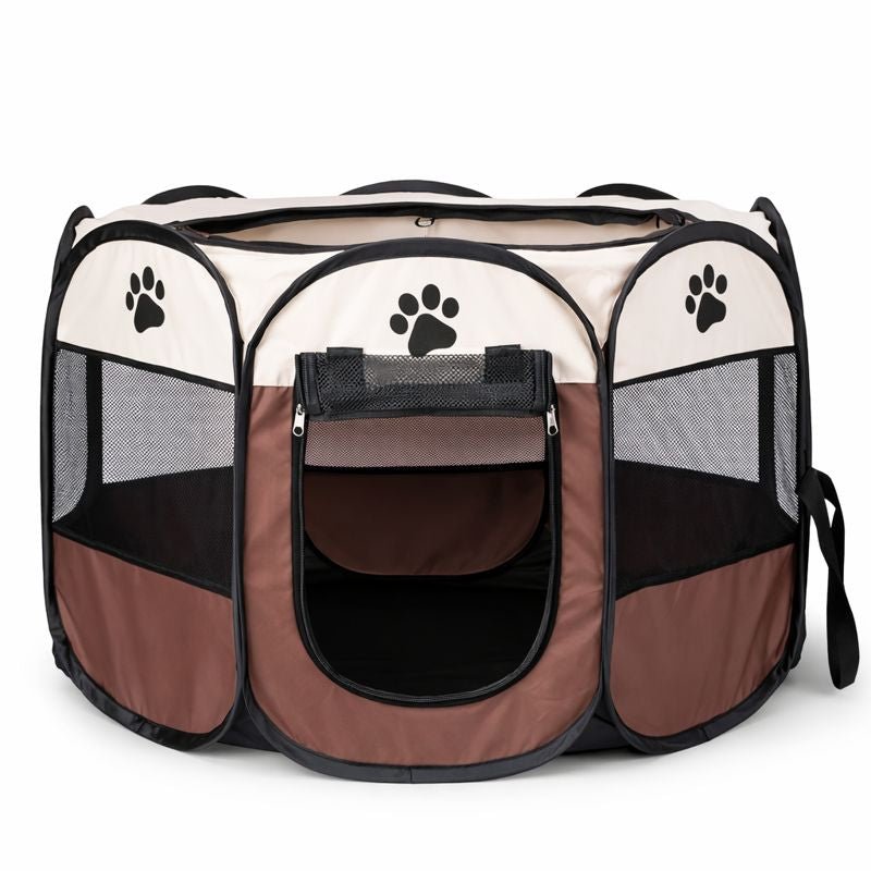 Foldable Pet Playpen, 28.7-Inch Dog & Cat Pen with Breathable Mesh for Indoor & Outdoor Use - Homvista