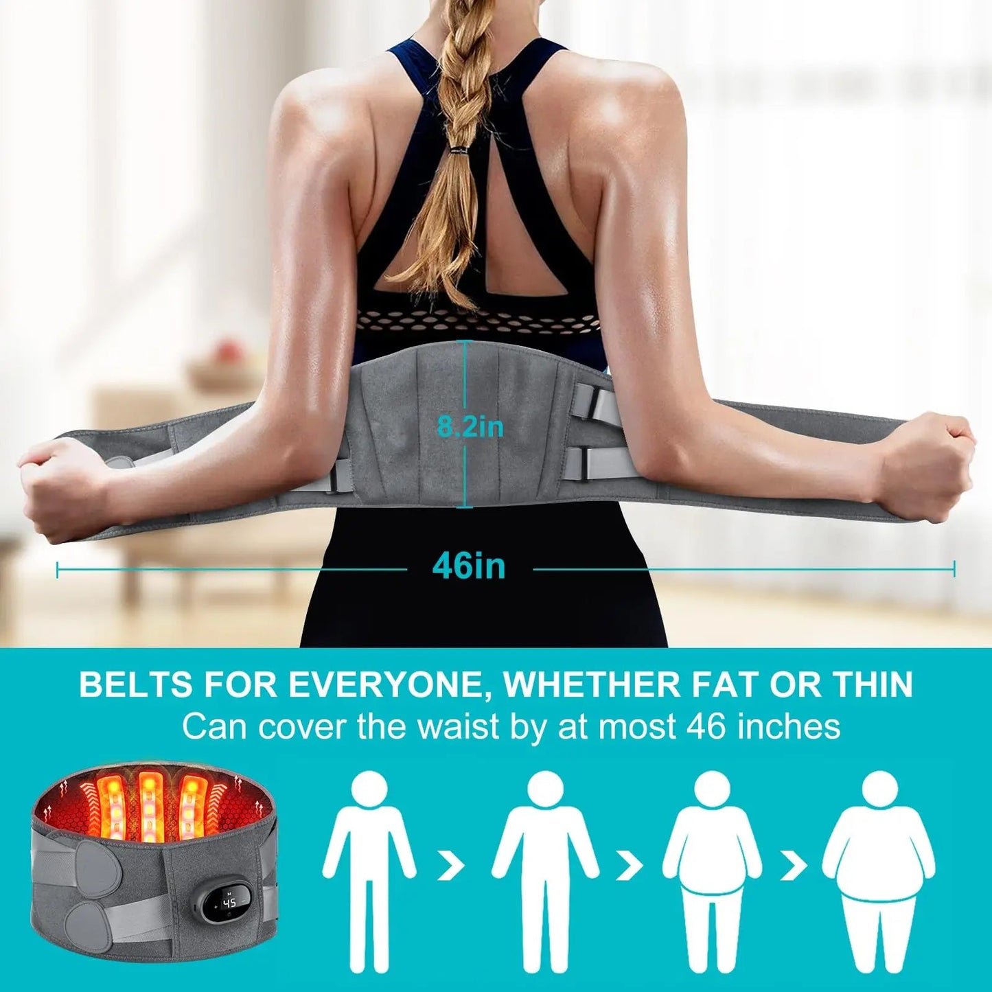 Heating Pad And Lower Back Massager - Homvista