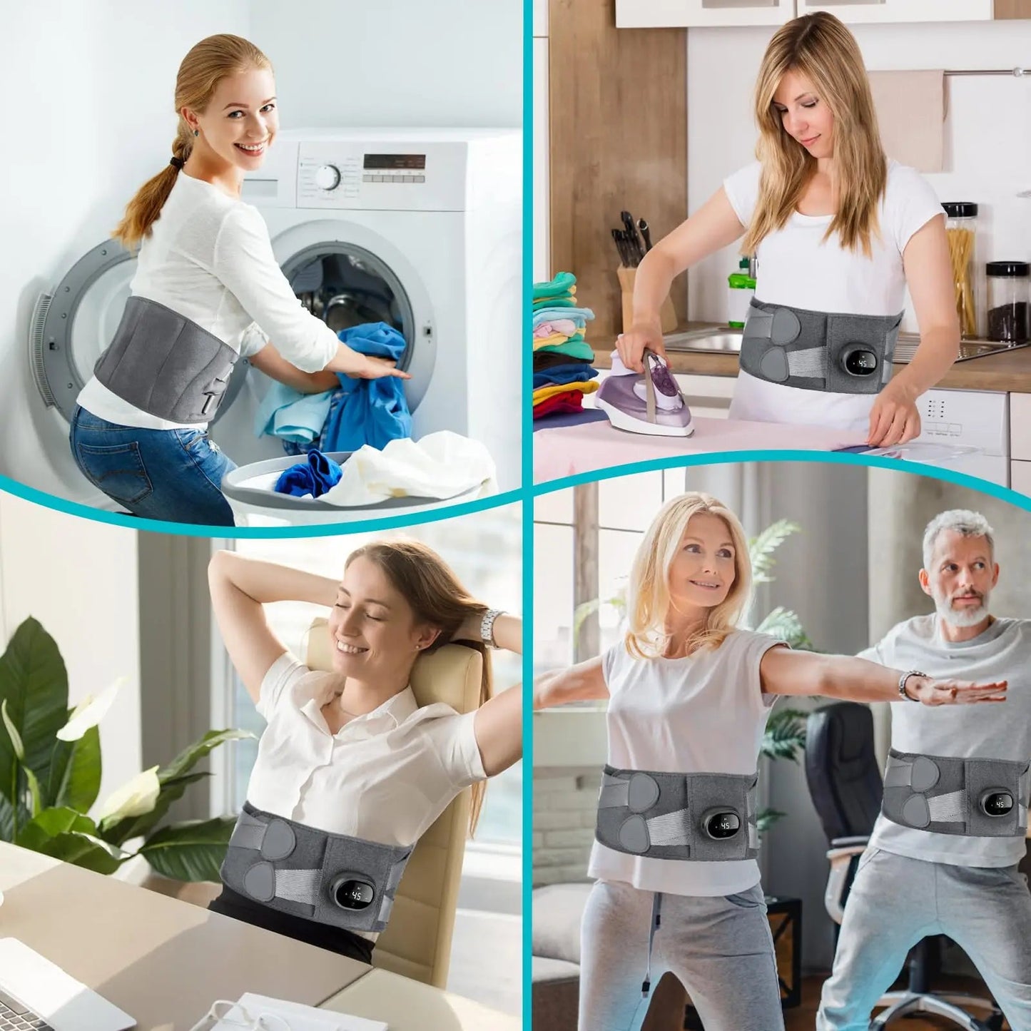 Heating Pad And Lower Back Massager - Homvista
