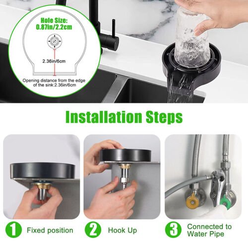 High Pressure Kitchen Sink Cup Rinser - Homvista