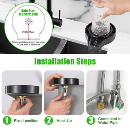 High Pressure Kitchen Sink Cup Rinser - Homvista