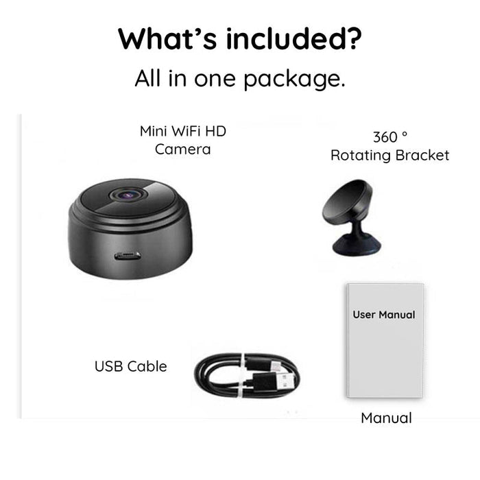 Mini Camera WiFi HD 1080P Night Vision - Homvista