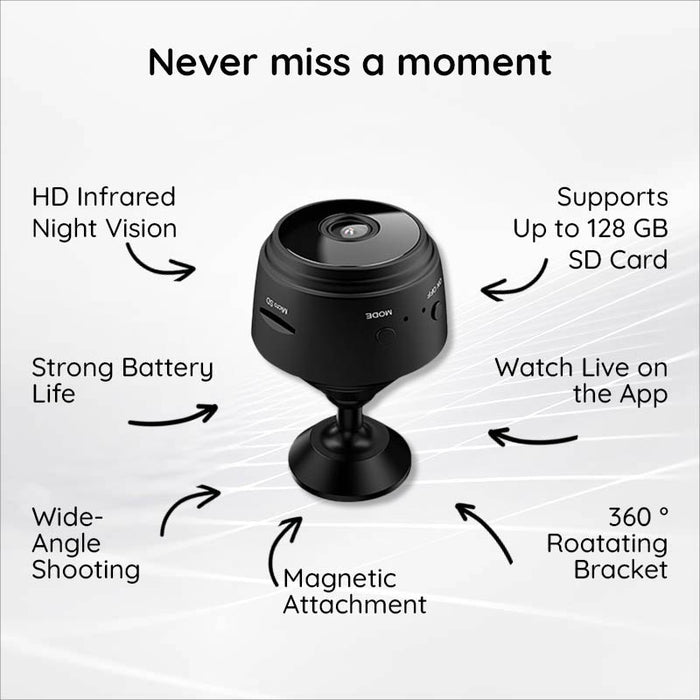 Mini Camera WiFi HD 1080P Night Vision - Homvista