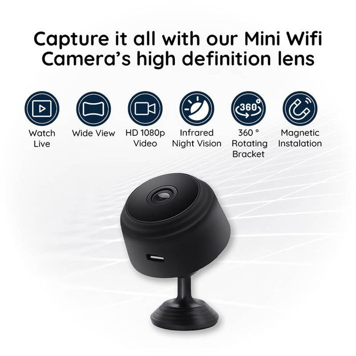 Mini Camera WiFi HD 1080P Night Vision - Homvista