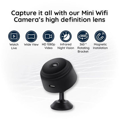 Mini Camera WiFi HD 1080P Night Vision - Homvista