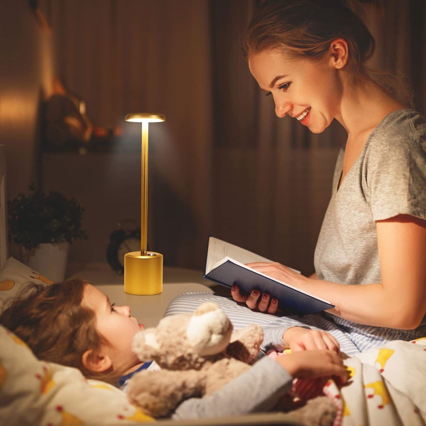 Modern Rechargeable Cordless LED Living Room Table Lamp - Homvista