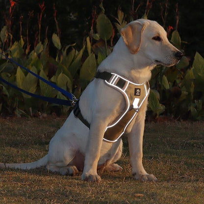 No-Pull Dog Harness, Reflective Adjustable Walking Harness with Breathable Fabric - Homvista
