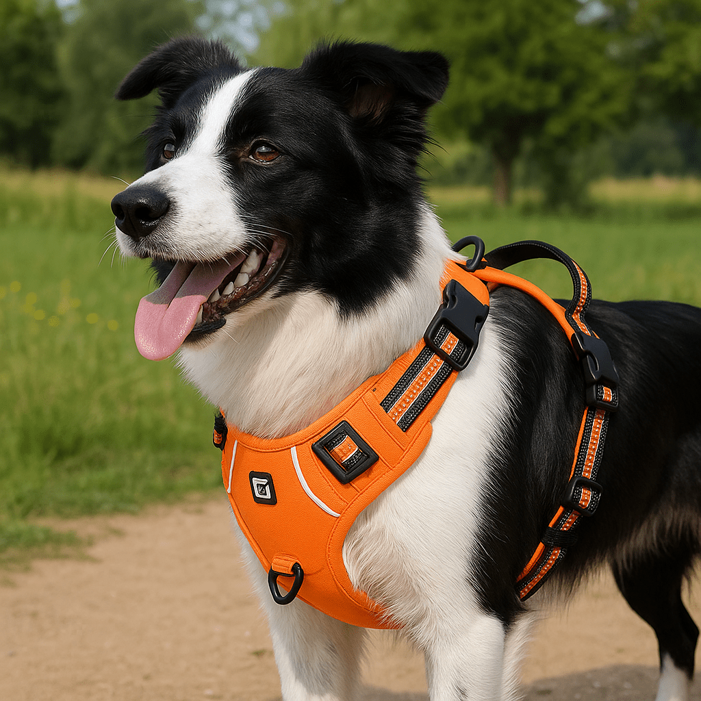No-Pull Dog Harness with Handle, Adjustable Padded Walking & Training Harness - Homvista