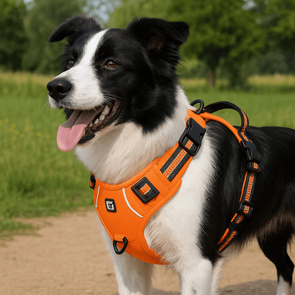 No-Pull Dog Harness with Handle, Adjustable Padded Walking & Training Harness - Homvista