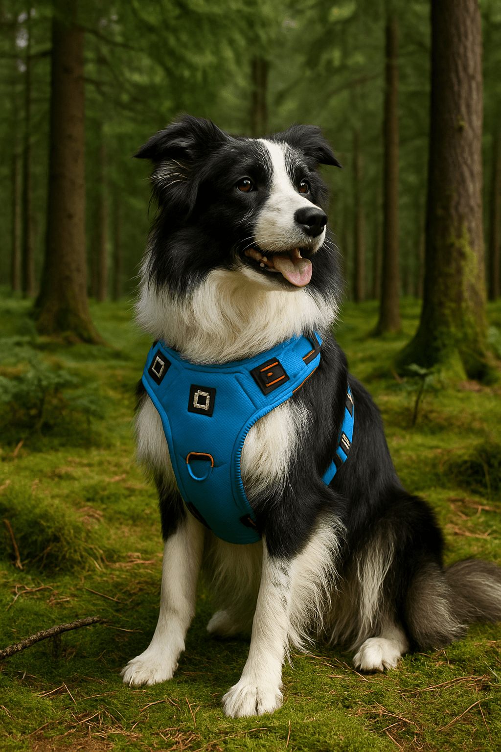 No-Pull Dog Harness with Handle, Adjustable Padded Walking & Training Harness - Homvista