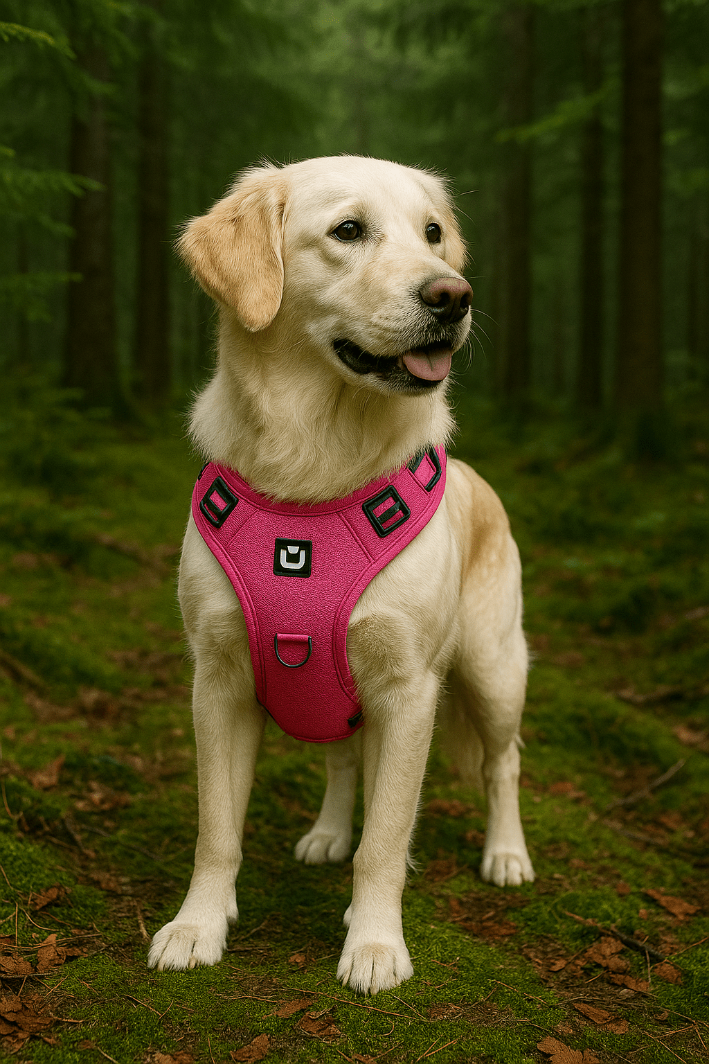 No-Pull Dog Harness with Handle, Adjustable Padded Walking & Training Harness - Homvista