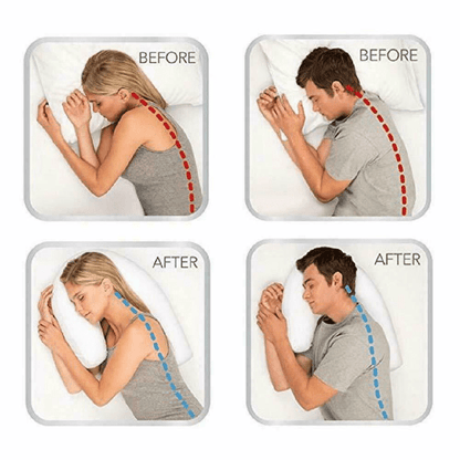 Orthopedic Side Sleeper Pillow With Ear Hole - Homvista