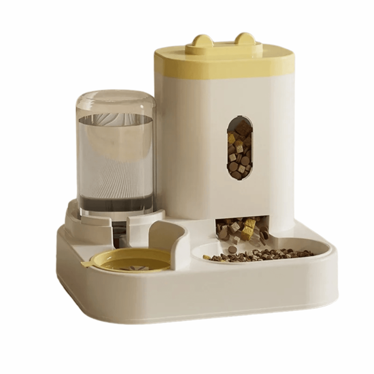 Pet Feeder & Water Fountain, 2-in-1 Cat & Dog Food Bowl with Circulating Water Station - Homvista