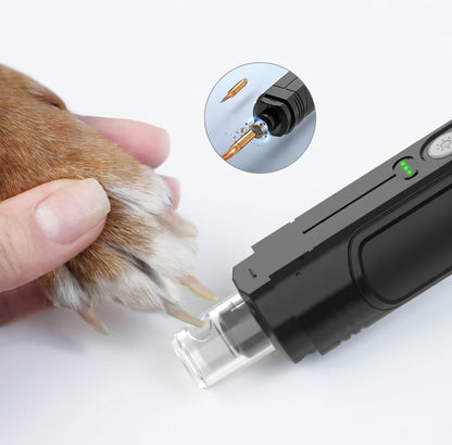 Pet Nail Grinder for Dogs & Cats, Rechargeable LED Nail Trimmer with Low-Noise Motor & Up to 5-Hour Runtime - Homvista