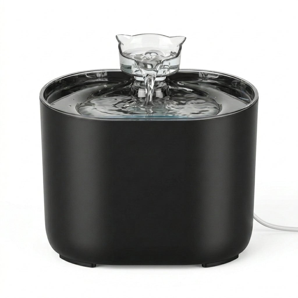 Pet Water Fountain, 2.2L Sensor-Activated Cat & Dog Fountain with Filter & 35dB Quiet Pump - Homvista