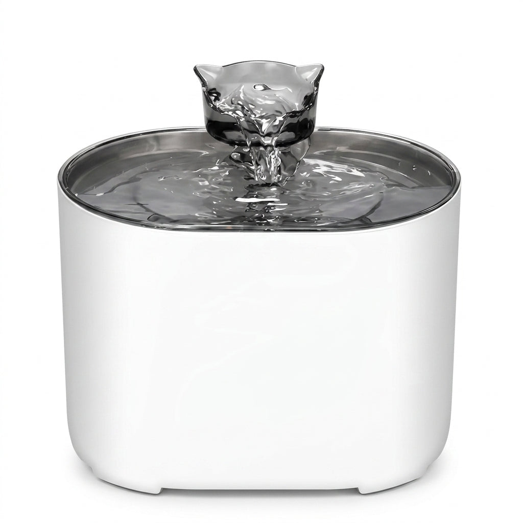 Pet Water Fountain, 2.2L Sensor-Activated Cat & Dog Fountain with Filter & 35dB Quiet Pump - Homvista