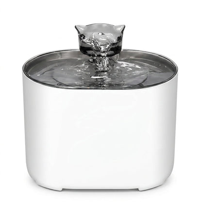 Pet Water Fountain, 2.2L Sensor-Activated Cat & Dog Fountain with Filter & 35dB Quiet Pump - Homvista
