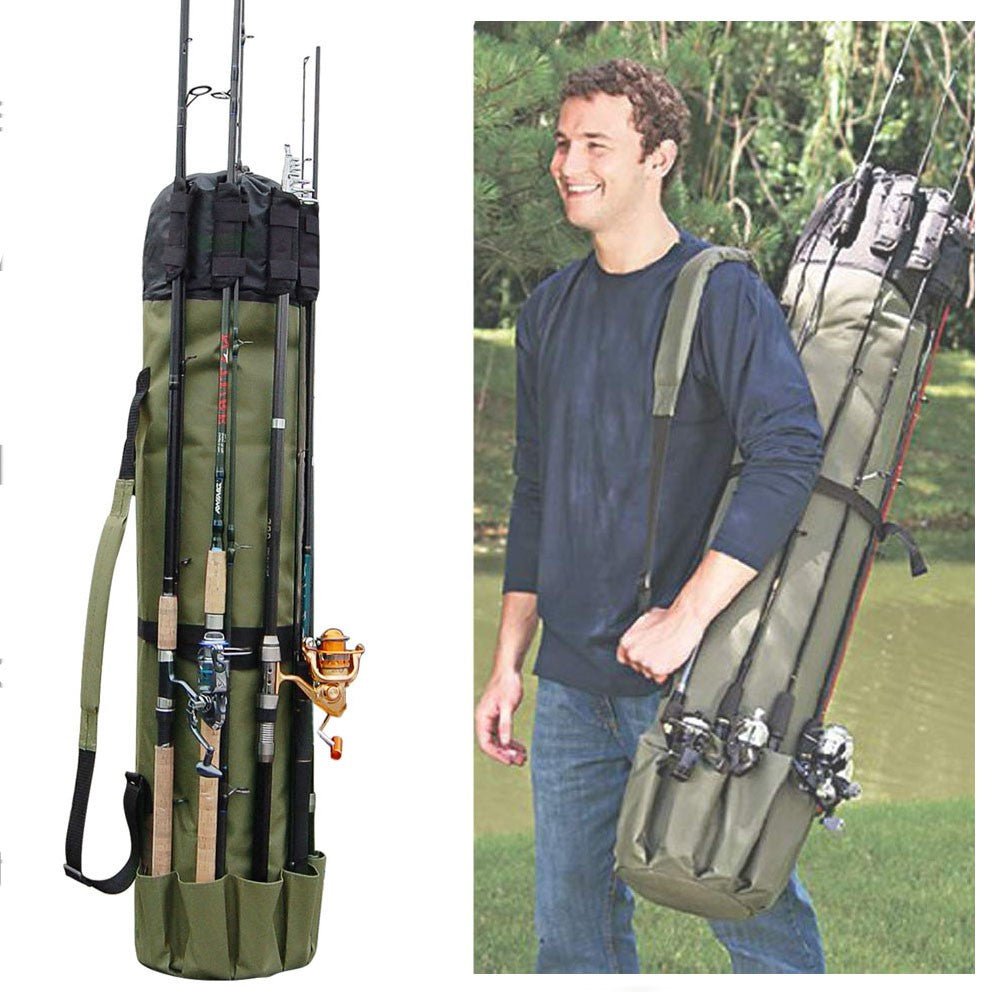Portable Fishing Rod & Tackle Bag - Homvista