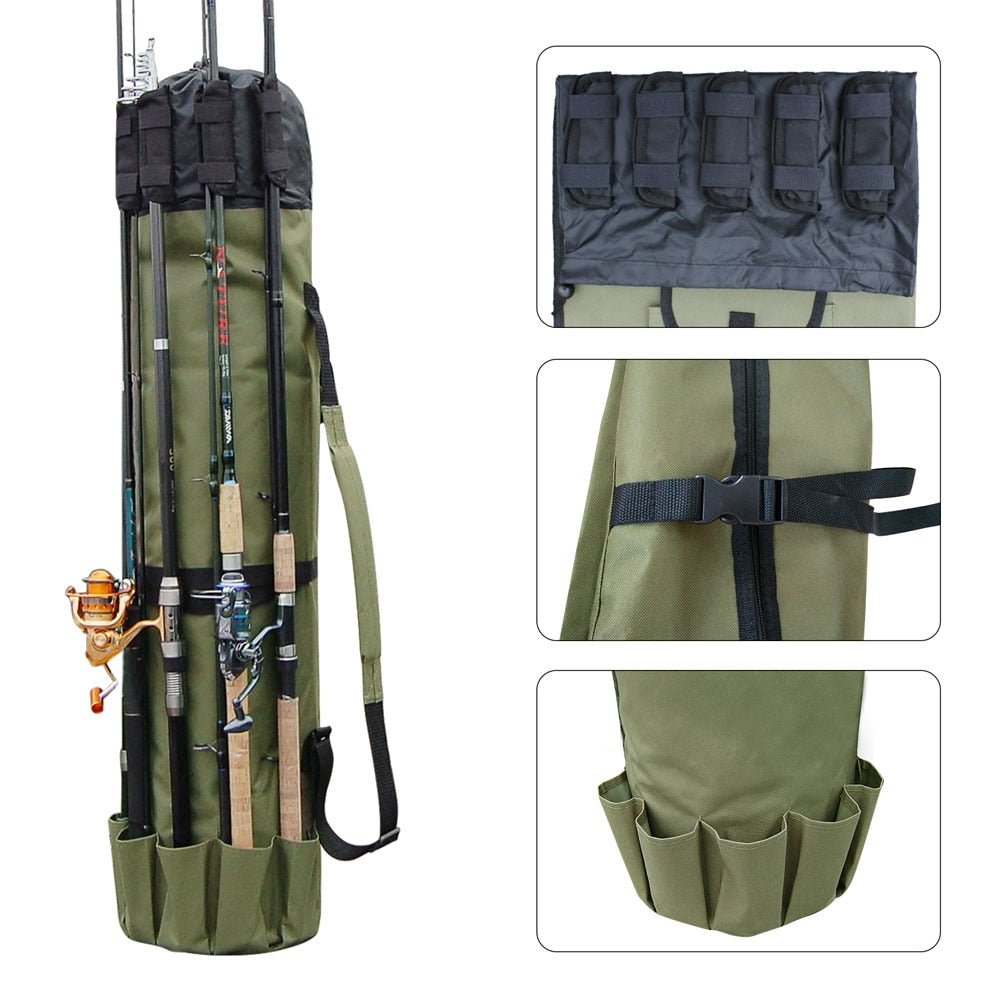Portable Fishing Rod & Tackle Bag - Homvista