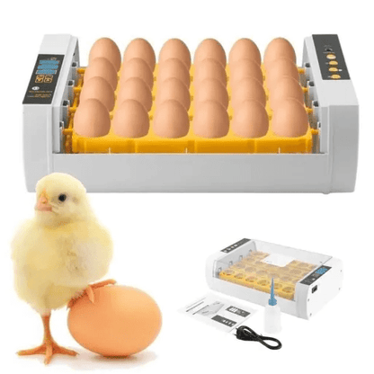 Premium Egg Incubator Automatic Chicken Quail Egg Hatcher 24 Eggs - Homvista