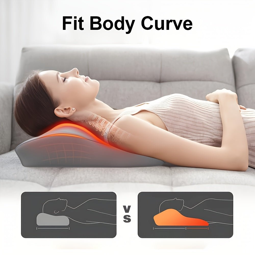 Rechargeable Heated Neck and Shoulder Massager, 3D Deep Tissue Shiatsu, Cordless - Homvista