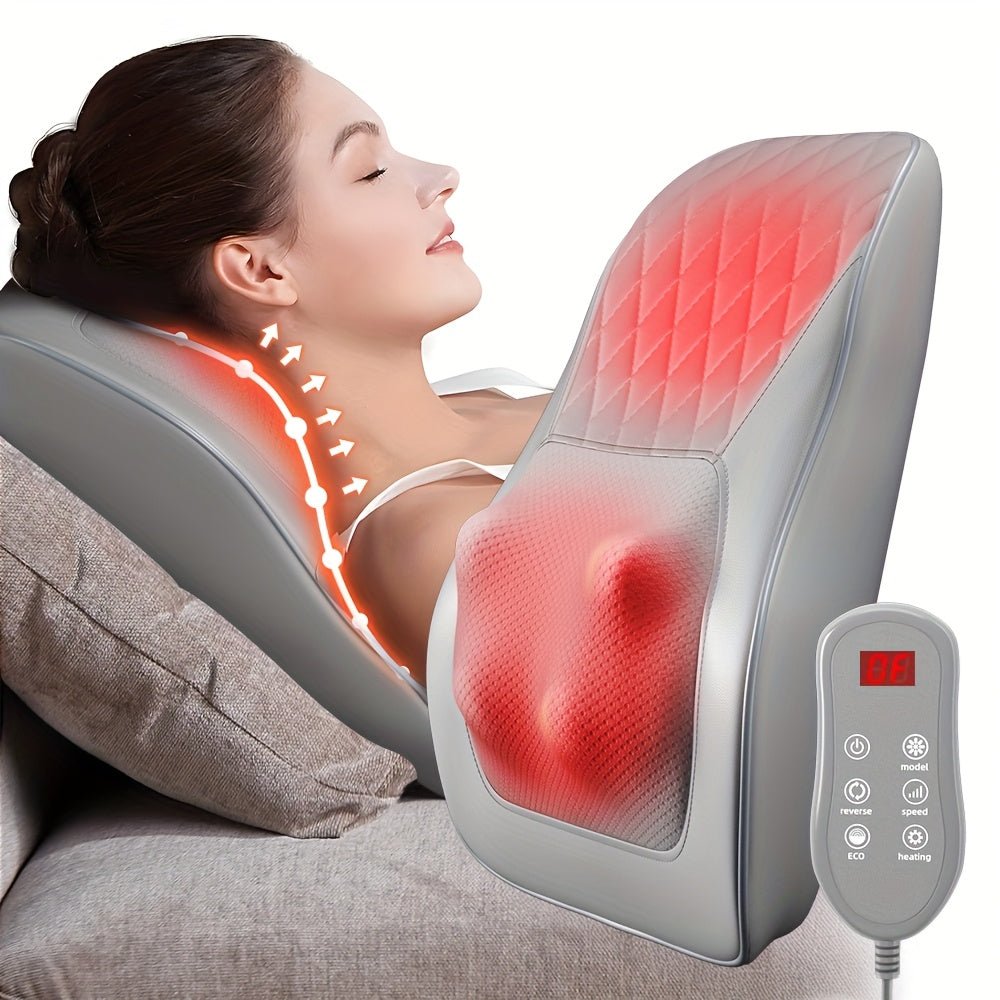 Rechargeable Heated Neck & Shoulder Massager, 3D Deep Tissue Kneading - Homvista