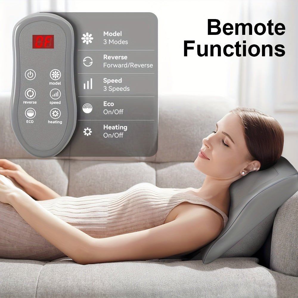 Rechargeable Heated Neck & Shoulder Massager, 3D Deep Tissue Kneading - Homvista