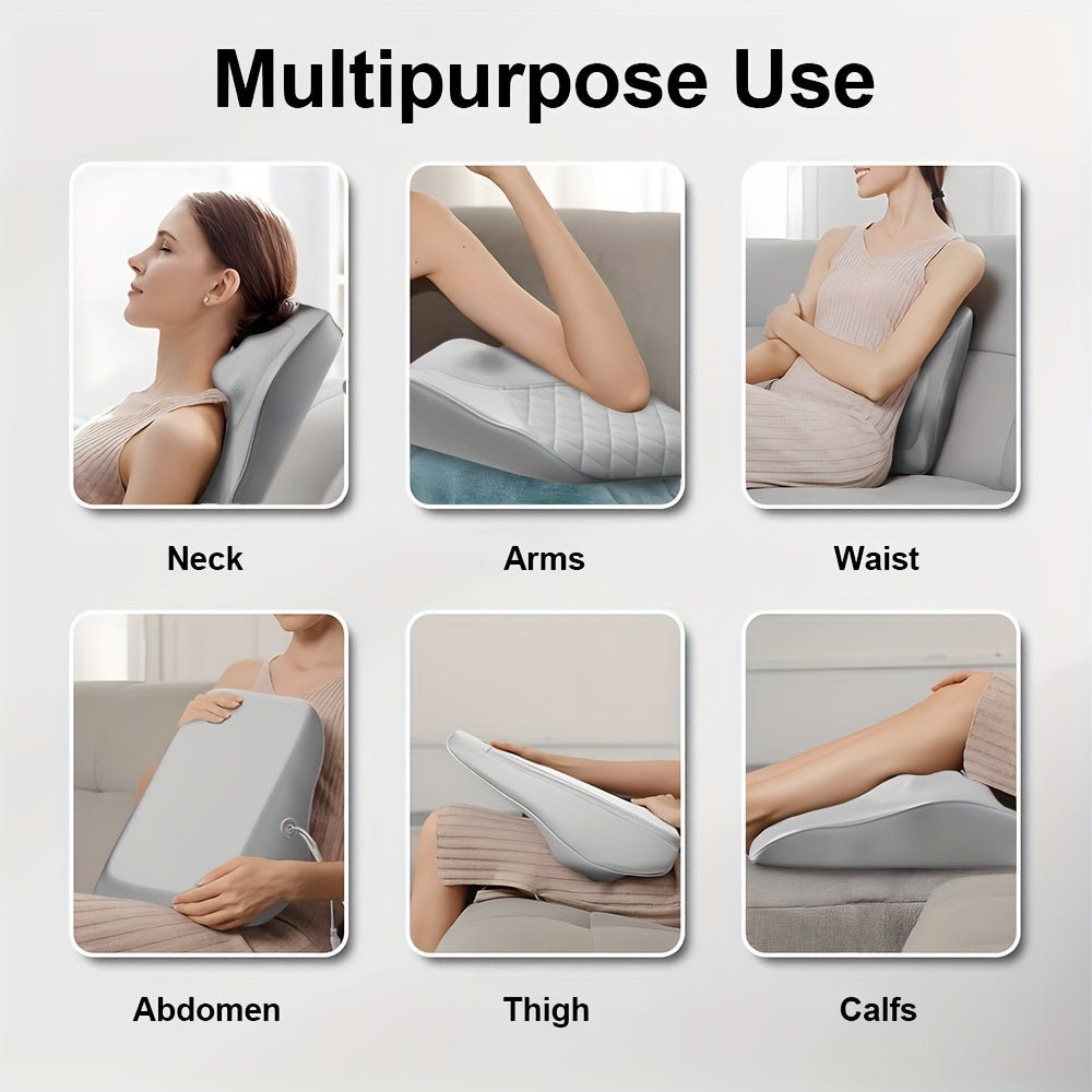Rechargeable Heated Neck & Shoulder Massager, 3D Deep Tissue Kneading - Homvista