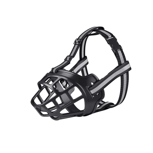 Reflective Dog Muzzle, Breathable Adjustable Basket Muzzle for Small to Large Dogs - Homvista
