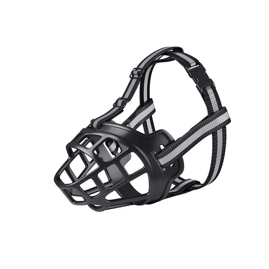 Reflective Dog Muzzle, Breathable Adjustable Basket Muzzle for Small to Large Dogs - Homvista
