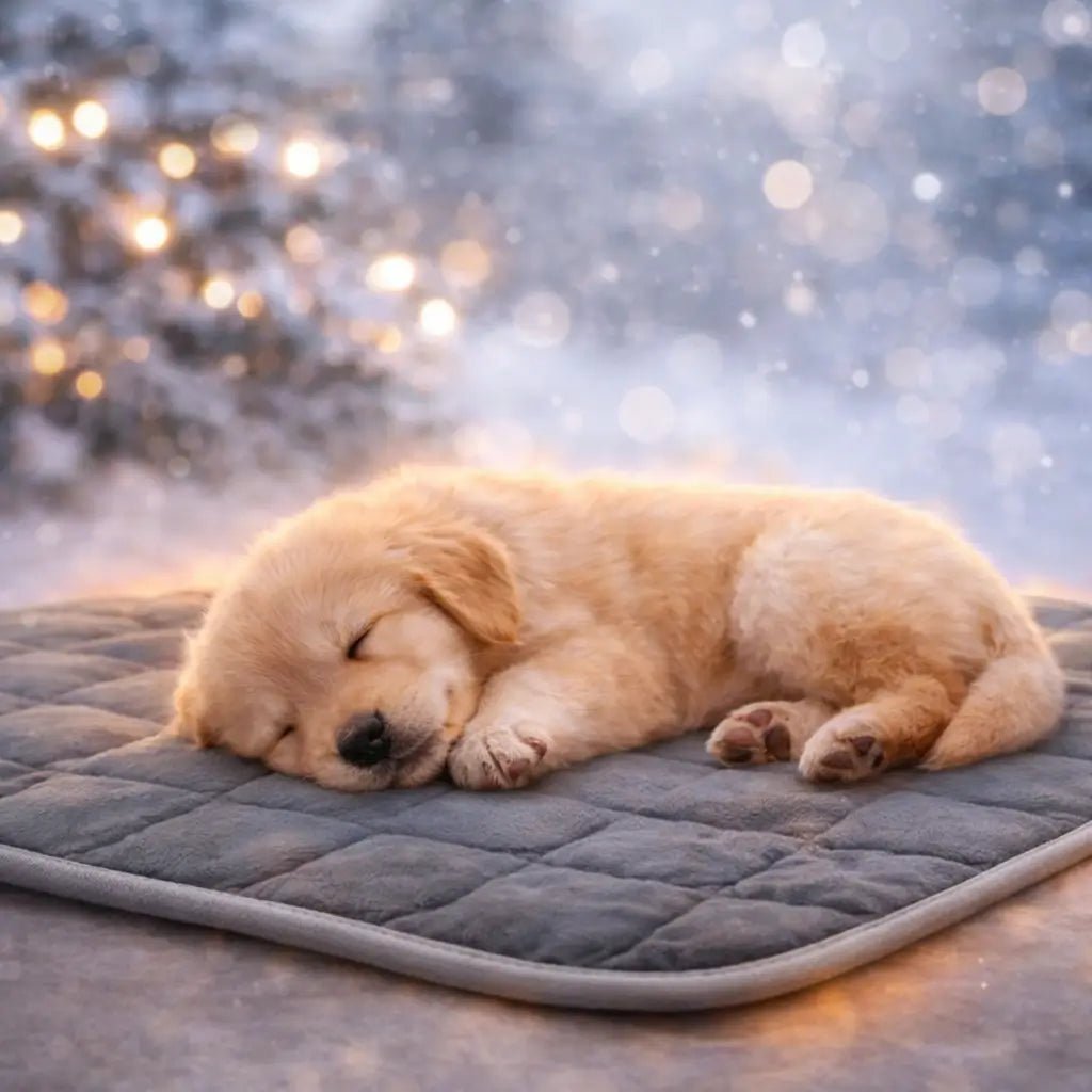 Self-Warming Dog Mat, Heat-Reflective Microfleece Pet Bed, Non-Slip & Machine Washable - Homvista