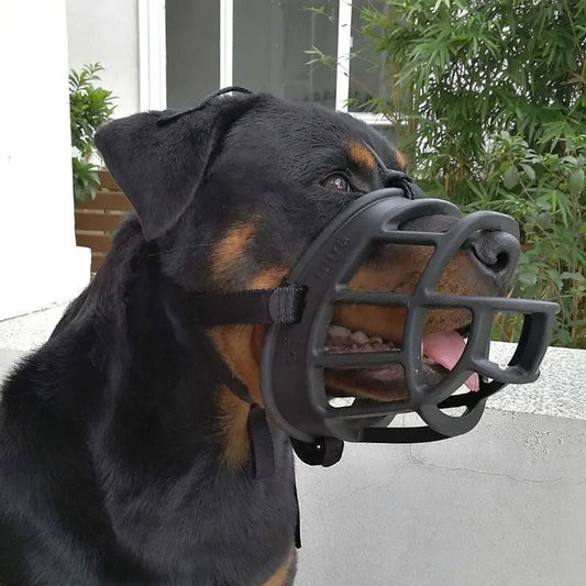 Silicone Basket Dog Muzzle, Flexible Adjustable Muzzle for Small, Medium & Large Dogs - Homvista