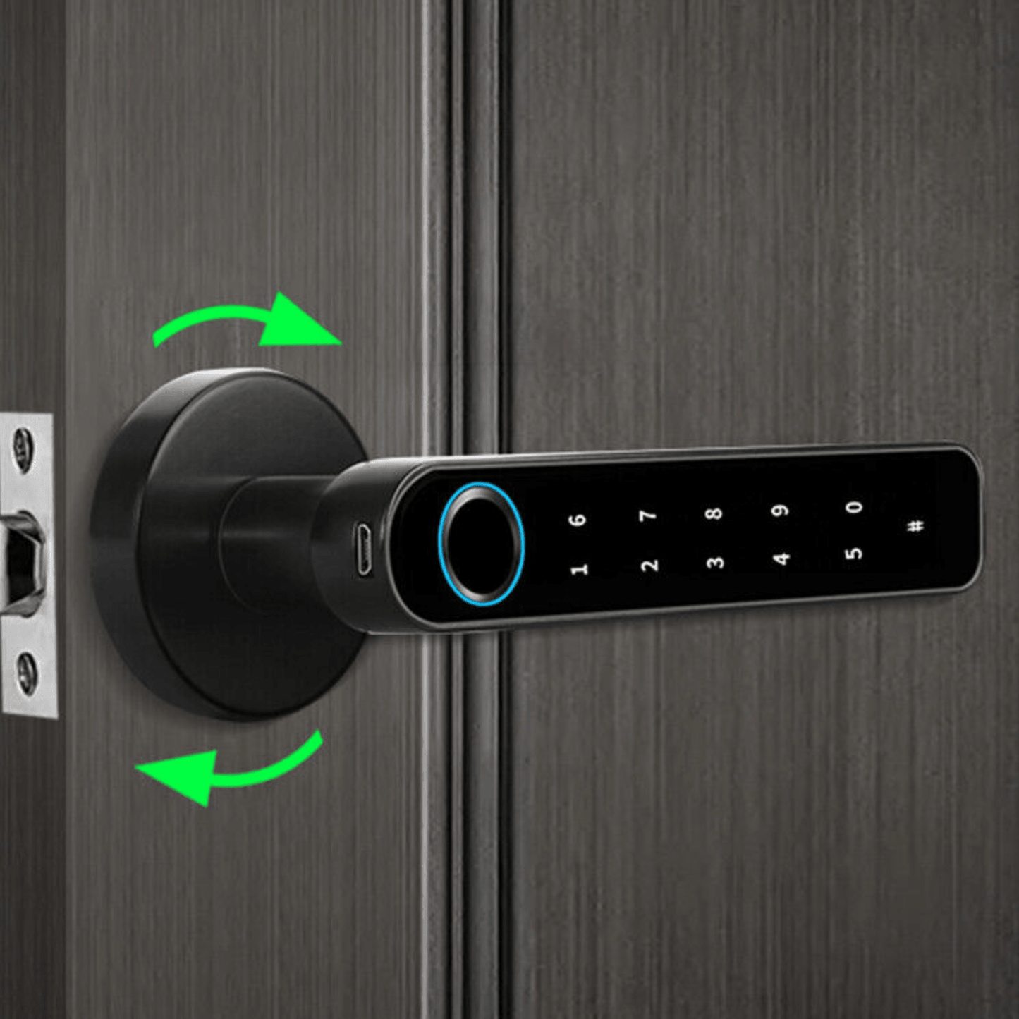 Smart Electronic Mobile App Controlled Bluetooth Fingerprint Door Lock - Homvista