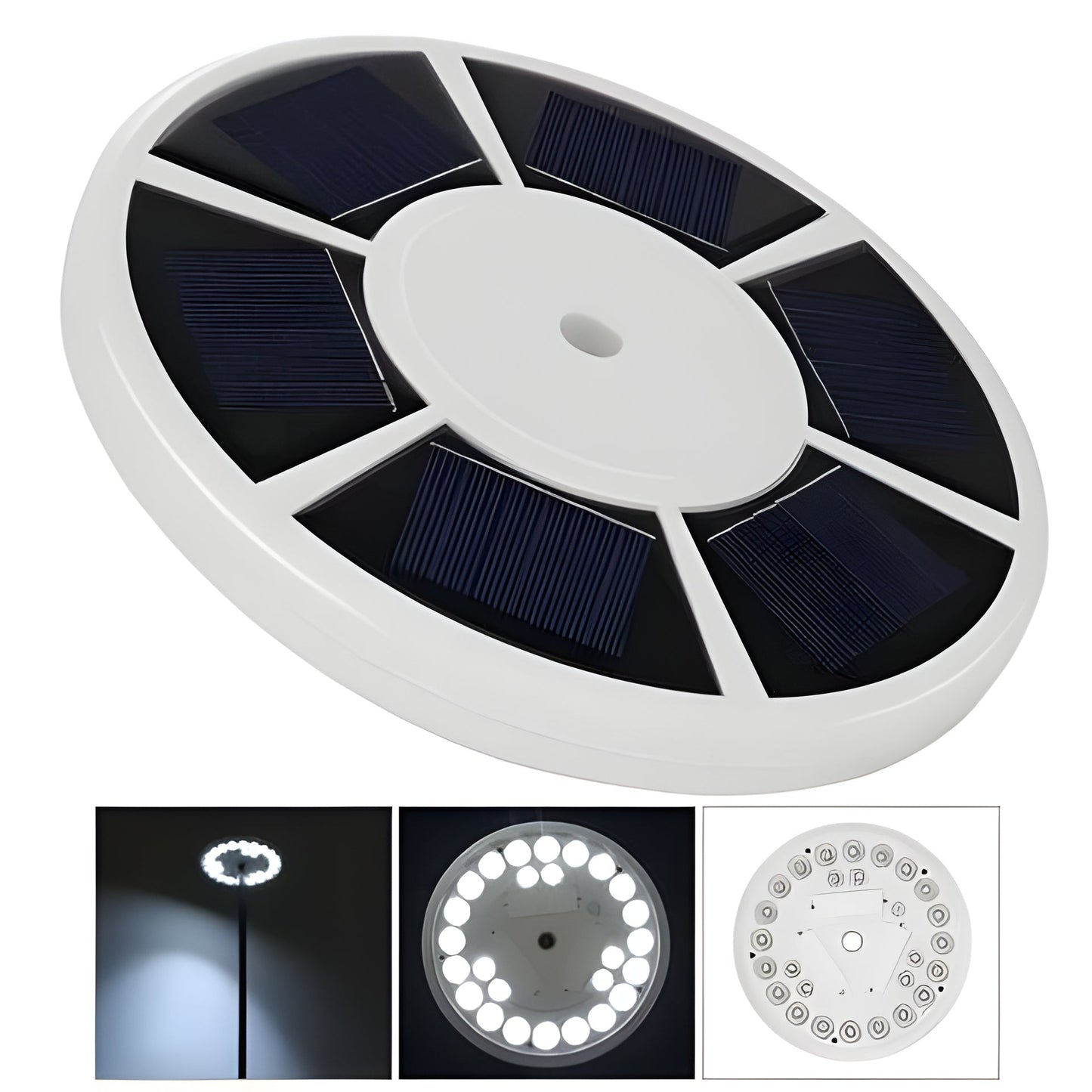 Solar Powered Flagpole Lights - All Night Long Last Flag Pole Lights - LED - Homvista