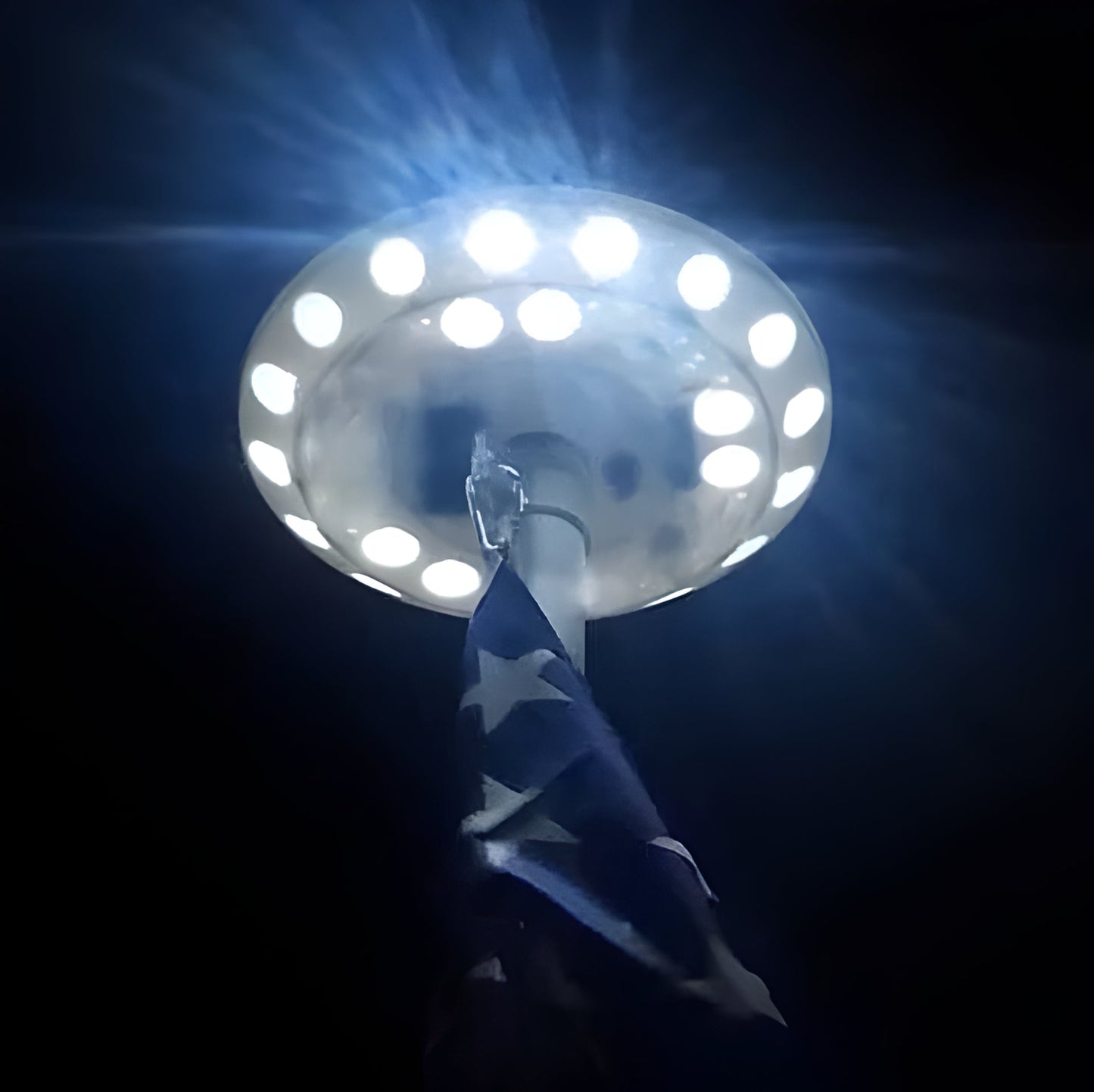 Solar Powered Flagpole Lights - All Night Long Last Flag Pole Lights - LED - Homvista