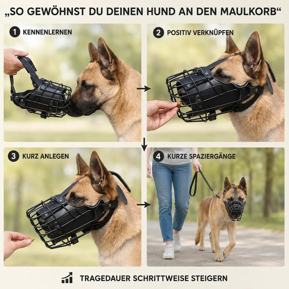 Stainless Steel Basket Dog Muzzle, Breathable Adjustable Muzzle for Medium & Large Dogs - Homvista