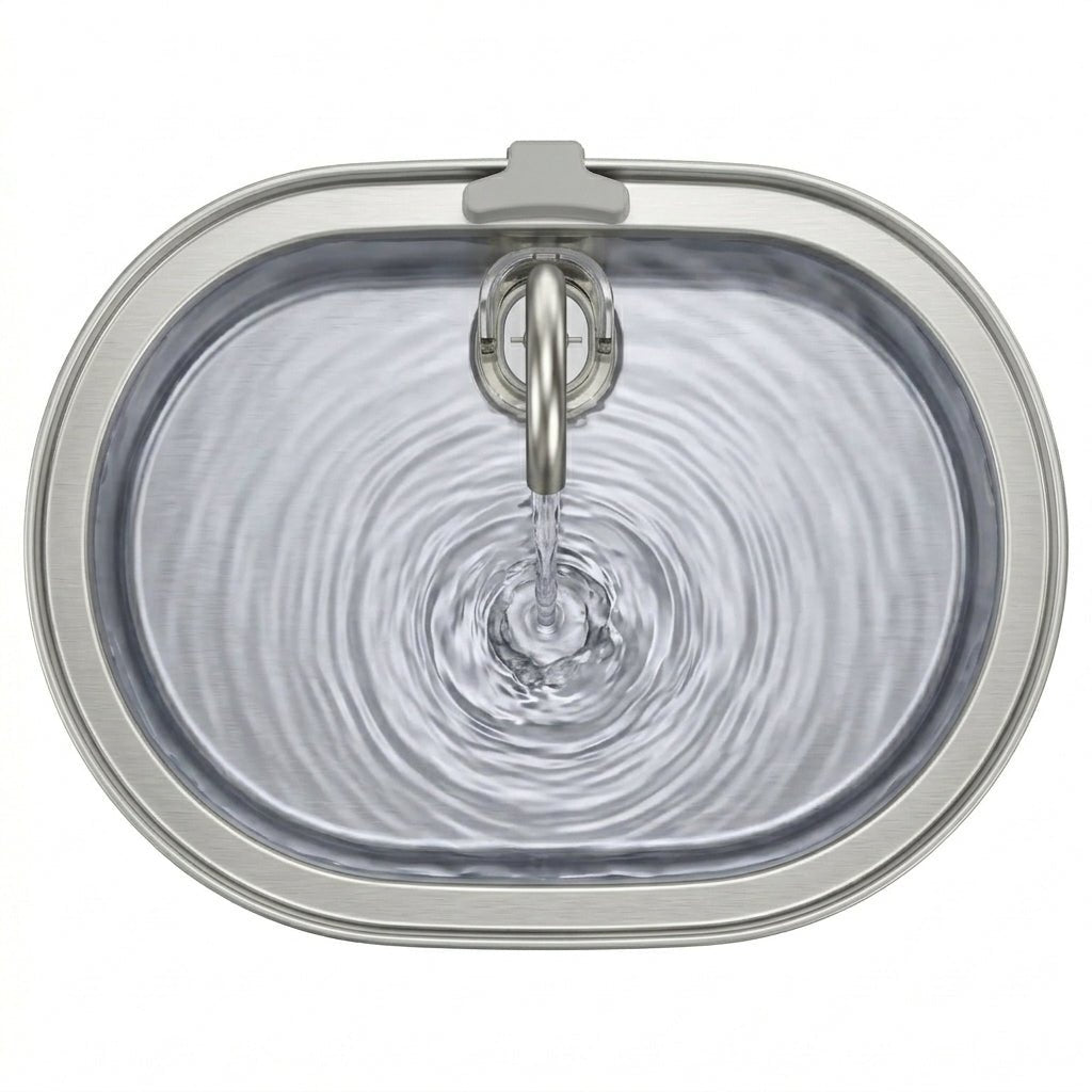 Stainless Steel Cat Water Fountain, 3.2L Pet Fountain with 5-Layer Filtration & 2 Flow Modes - Homvista