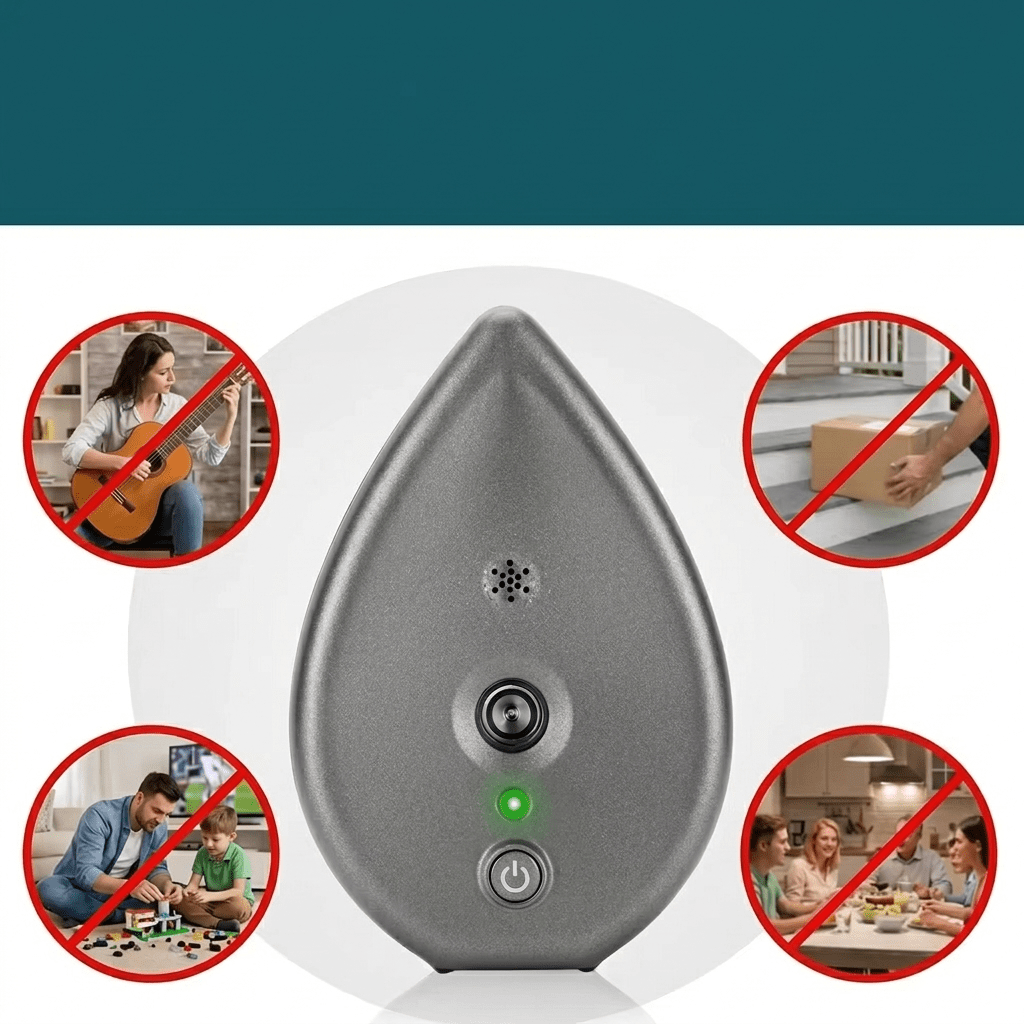 Ultrasonic Bark Control Device, 50ft Indoor Dog Barking Deterrent with 3 Sensitivity Levels - Homvista