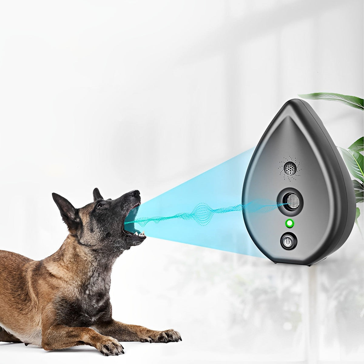 Ultrasonic Bark Control Device, 50ft Indoor Dog Barking Deterrent with 3 Sensitivity Levels - Homvista