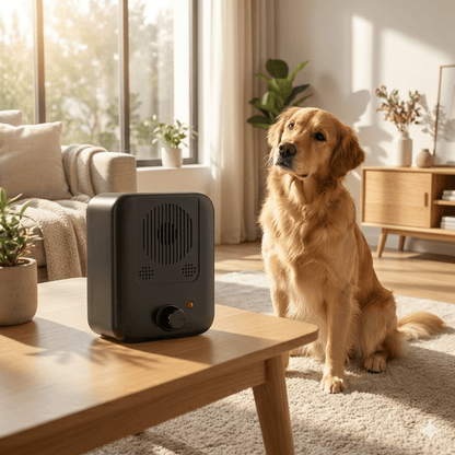 Ultrasonic Bark Control Device, Automatic Dog Barking Deterrent with 15–30kHz Adjustable Frequency - Homvista