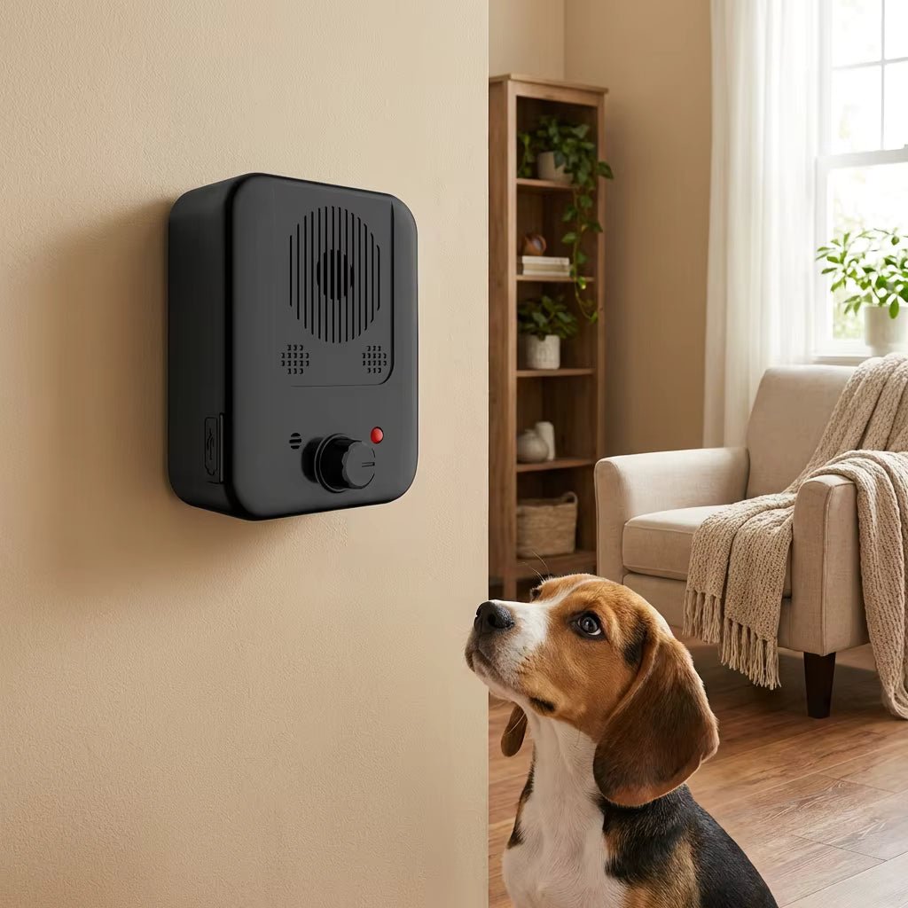 Ultrasonic Bark Control Device, Automatic Dog Barking Deterrent with 15–30kHz Adjustable Frequency - Homvista
