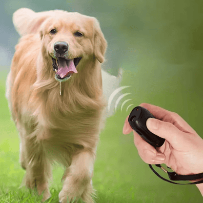 Ultrasonic Dog Training Device, Handheld Bark Deterrent with LED Light & One-Button Control - Homvista