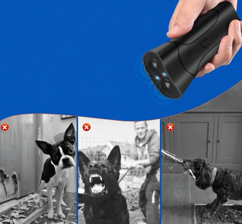 Ultrasonic Dog Training Device, Handheld Barking Deterrent for Barking, Jumping & Behavior Training - Homvista
