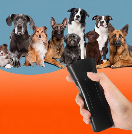 Ultrasonic Dog Training Device, Handheld Barking Deterrent for Barking, Jumping & Behavior Training - Homvista