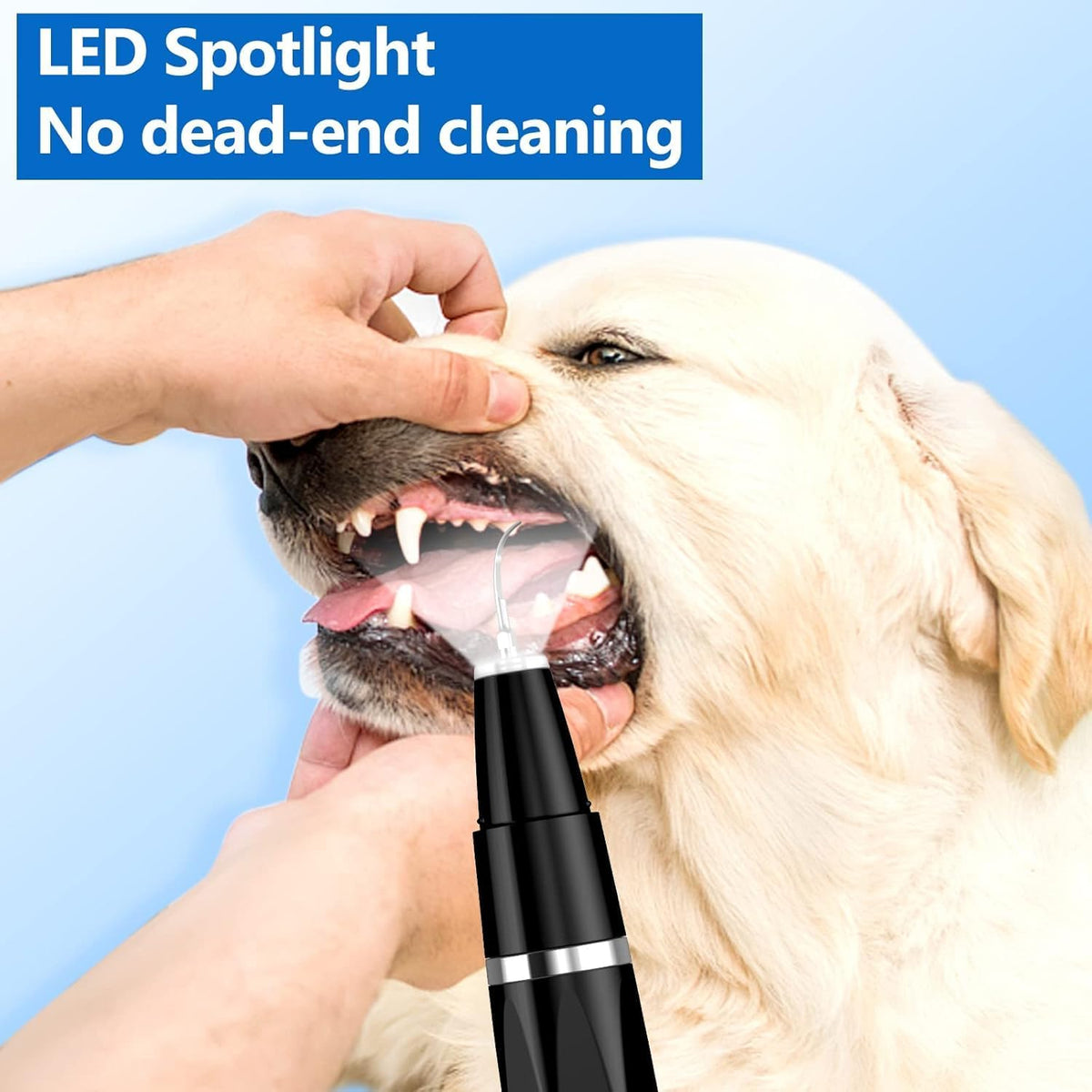 Ultrasonic Pet Dental Cleaner, Dog & Cat Teeth Cleaning Device for At-Home Maintenance - Homvista