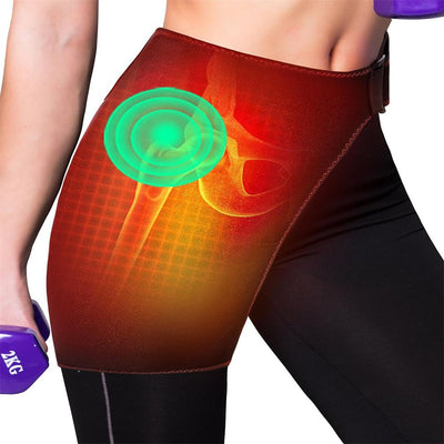 USB Electric Heated Hip Brace, Lower Back & Waist Wrap with Massage & Heat