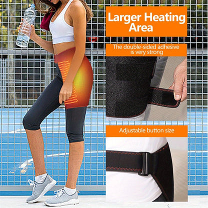 USB Electric Heated Hip Brace, Lower Back & Waist Wrap with Massage & Heat - Homvista